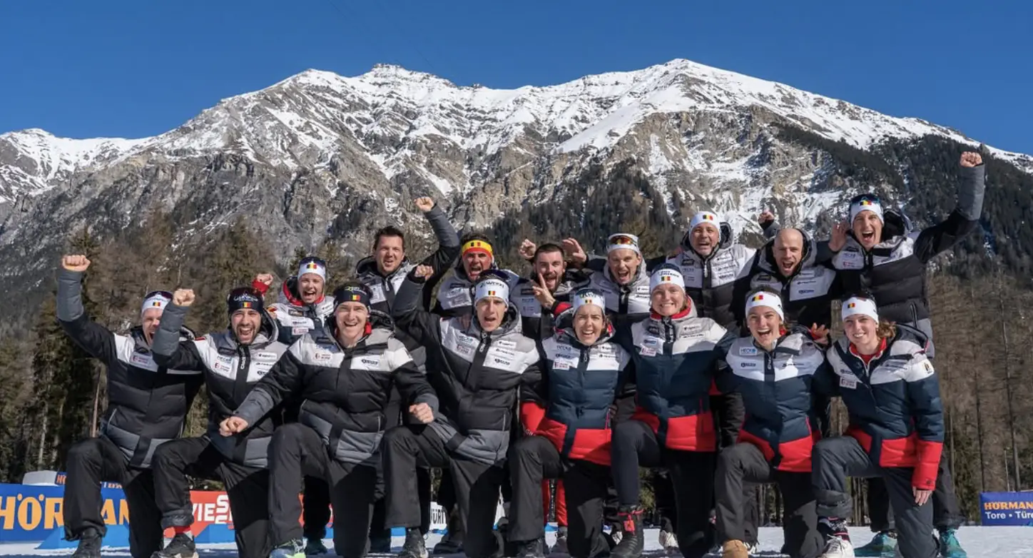 Group Photo belgian biathletes