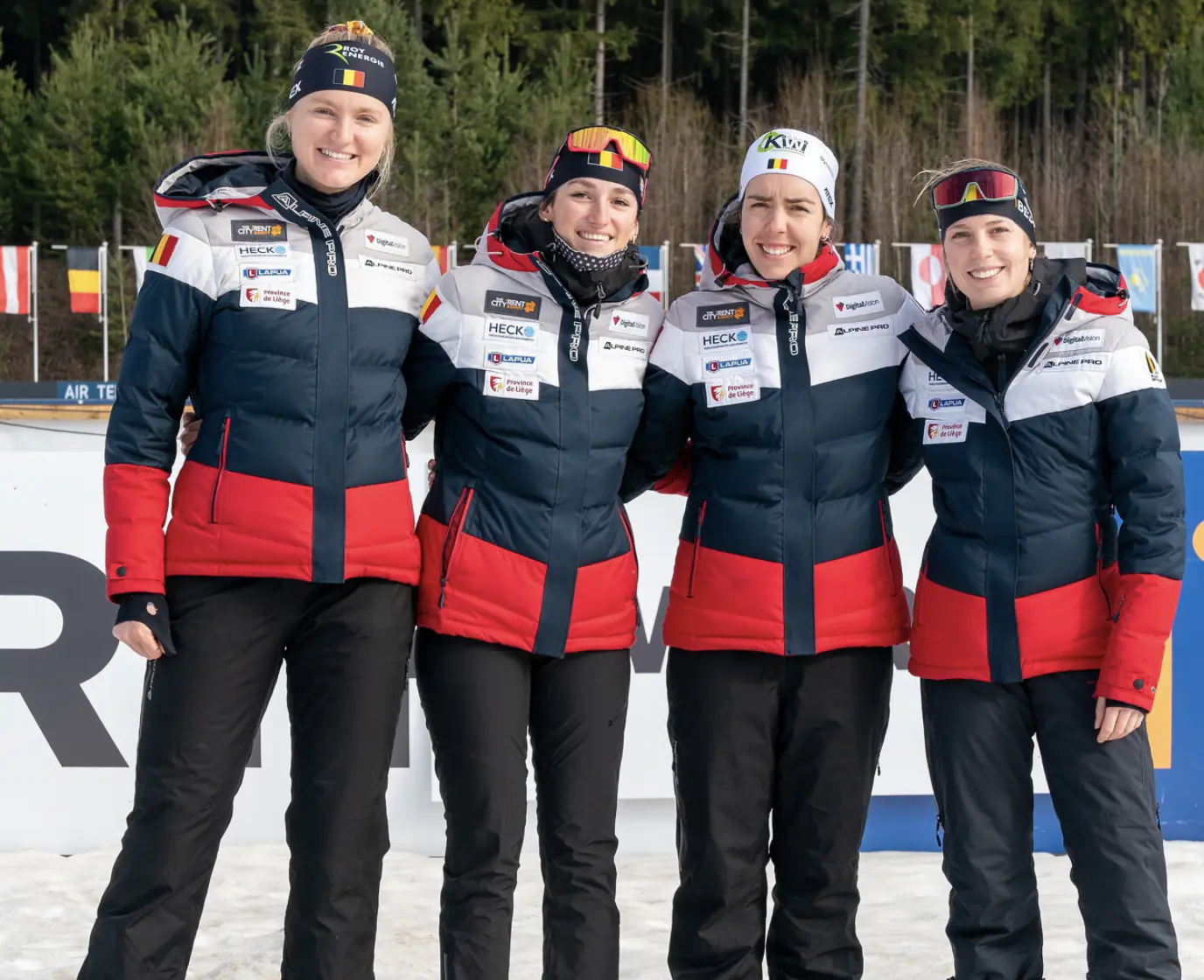 Group Photo belgian biathletes