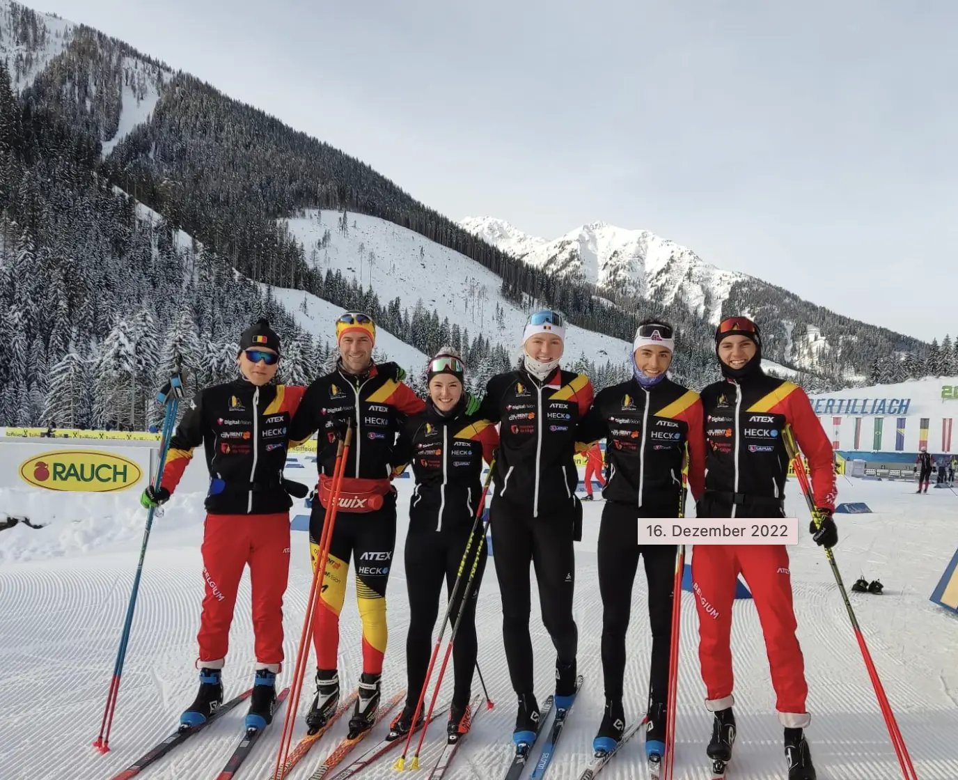 Group Photo belgian biathletes